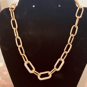 Gold and Silver Chain Necklace